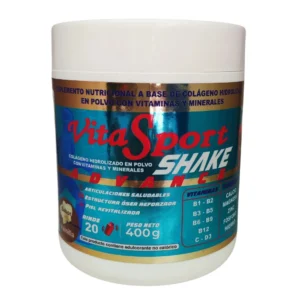 VITASPORT COLAGENO HIDROLIZADO EN POLVO CON VITAMINAS  MINERALES SHAKE ADVANCE X TARRO 400g