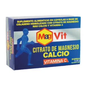 MAGVIT CITRATO DE MAGENSIO CALCIO Y VITAMINA C CAJA X30 CÁPSULAS BLISTER