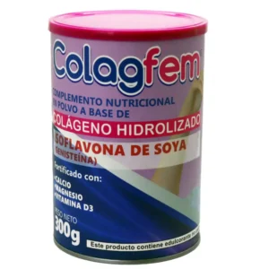 COLAGFEM CON ISOFLAVONAS DE SOYA (GENISTEÍNA) CON CAL+MAG+VITD3 X TARRO 300g