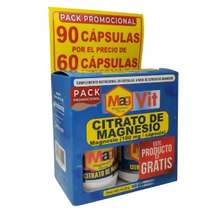 MAGVIT CITRATO DE MAGNESIO FRASCO X 60 CÁPSULAS