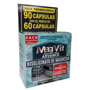 MAGVIT ADVANCE BISGLICINATO DE MAGNESIO FRASCO X 60 CAPSULAS