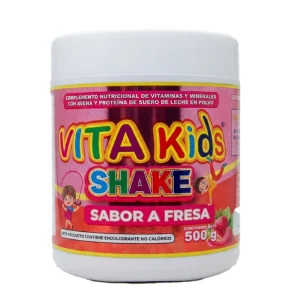 VITAKIDS SHAKE VITAMINAS Y MINERALES CON AVENA Y PROTEÍNA DE SUERO DE LECHE TARRO 500g