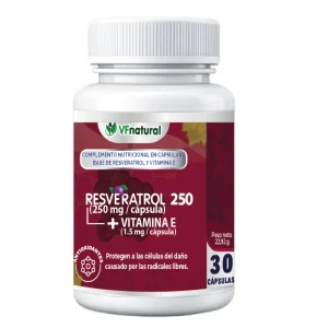 VF NATURAL RESVERATROL 250 + VITAMINA E FRASCO 30 CÁPSULAS