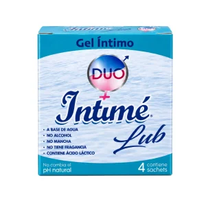 INTIME LUB LUBRICANTE X 4 UNIDADES SACHETS